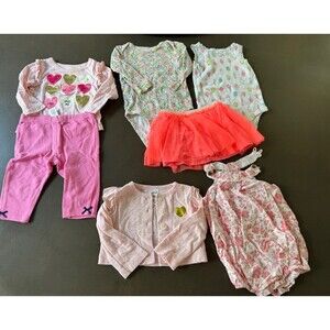 baby girl bundle outfit sets tutu skirt pant size 6m bodysuits bundle Carter's